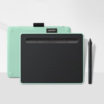 Wacom 和冠 Intuos进阶数位板 影拓手绘板 专业电子绘画板 电脑手写板  CTL-4100WL S号 蓝牙版 薄荷绿