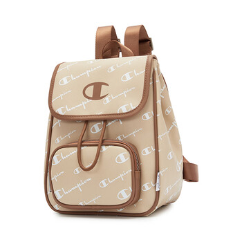 Champion冠军双肩包女2024冬季新款潮牌老钱风满印老花背包复古