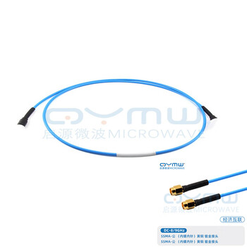 QYMW SMP/SSMA射频转接线 SS405同轴电缆 低损柔性测试连接线 SSMA公头/SSMA公头;0.1m