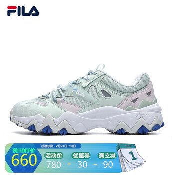 fila斐乐老爹鞋女2022春韩系休闲鞋复古时尚运动鞋欧客漫2代腼腆蓝灰