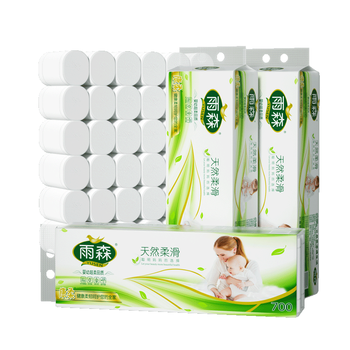 雨森（YUSEN）无芯卷纸天然柔滑6层58g*36卷木浆卫生纸巾家用厕纸巾加厚擦手纸