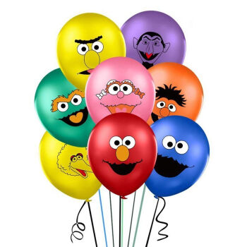 彩色表情气球加厚儿童卡通表情包可爱笑脸生日派对装饰玩具球表情120
