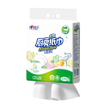 心相印厨房用纸悬挂式抽纸120抽*1提 9倍吸油锁水食品级厨房专用纸