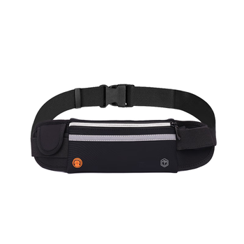 京东京造运动跑步腰包 男女款 骑行户外迷你登山小包胸包 黑色