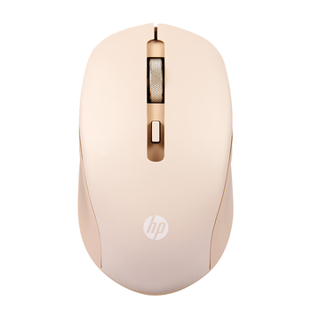 惠普（HP）S1000C无线鼠标 可充电TypeC办公鼠标 家用/商务办公/笔记本/台式机USB接口即插即用 奶茶色