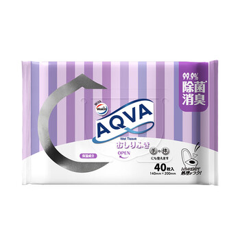 威露士威露士AQVA湿厕纸洁厕湿巾湿纸巾擦屁股卫生纸家庭装40片*5包/
