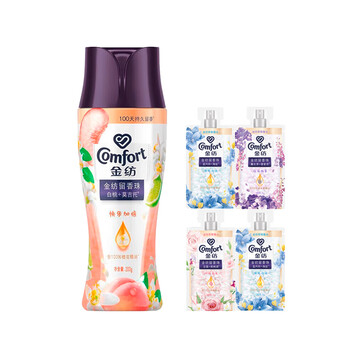 金纺 留香珠 白桃+莫吉托200g+留香珠25g*4袋（香型随机）护衣增香