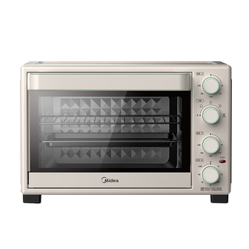 美的（Midea）35L家用多功能空气炸锅电烤箱一体机 热风空气炸/独立控温/均匀烘烤/热风循环 PT3515