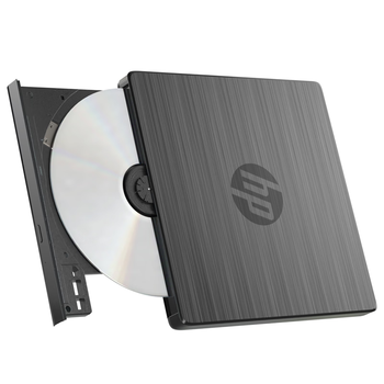 惠普（HP）外置光驱 外置DVD刻录机 读写/刻录二合一外接移动光驱USB超薄通用DVD8/CD24倍速 黑色