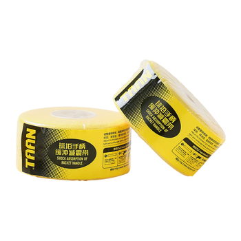 TAAN泰昂羽毛球缓震膜手胶打底膜网球拍柄减震膜缓冲膜黄色2个装