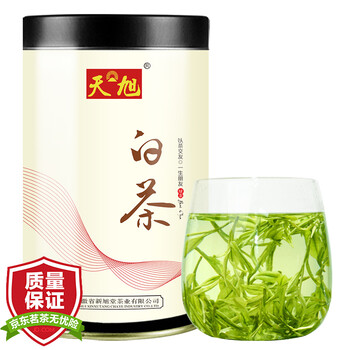 天旭茶叶绿茶2025新茶春茶明前白茶安吉茗茶散装珍稀白茶特级单罐125g