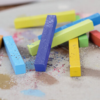 樱花（SAKURA）色粉笔硬质粉彩48色套装（全色系组合）彩色粉笔画棒颜料手绘素描画笔美术生画画专用