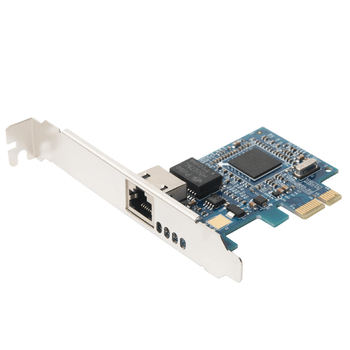 魔羯（MOGE）台式机内置有线网卡PCIE单口千兆网卡 BCM5721 高速无盘PXE启动 支持ROS/EXSI/汇聚 MC2255