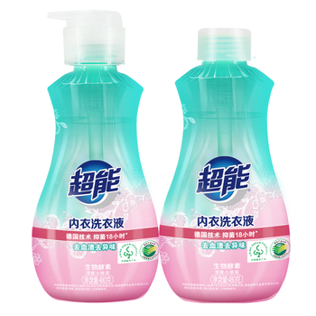 超能 内衣洗衣液 1.92斤(480g*2) 长效抑菌 内衣内裤洗 男女通用