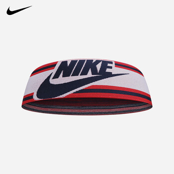 耐克（NIKE）运动发带 头带 跑步篮球健身瑜伽 防汗吸汗带N1003550123OS 黑红