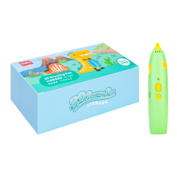 得力(deli)3D打印笔无线低温智能启蒙创意绘画涂鸦笔玩具儿童生日开学礼物手工DIY套装(附3色耗材)绿色