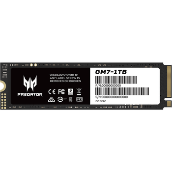 宏碁掠夺者（PREDATOR）1TB SSD固态硬盘 M.2接口(NVMe协议) GM7系列｜NVMe PCIe 4.0读速7200MB/s  AI电脑存储配件