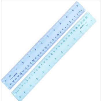 得力（deli）软尺子可弯曲直尺不易折断直尺30cm学生学习考试 财务办公颜色随机 软直尺6209 24支/1盒装