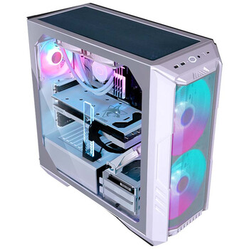 酷冷至尊(CoolerMaster)HAF500白 EATX中塔电脑机箱 2x20ARGB风扇/显卡风扇/双360水冷位/Type-C3.2/4090