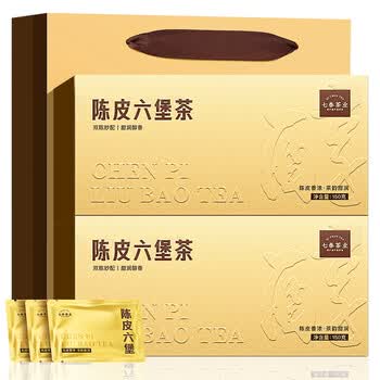 七春黑茶陈皮六堡300g陈香茶叶熟茶广西梧州特产青柑皮中秋教师节礼物