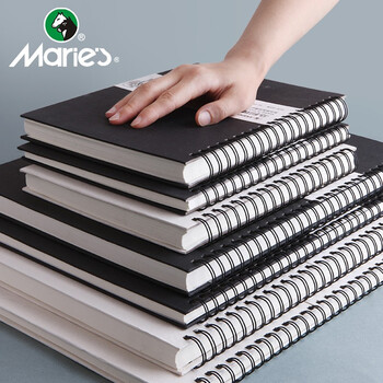 马利(Marie's)素描本16K30页 学生速写本绘画笔记本画画本美术生本空白小学生素描纸手绘专用画本彩铅画纸 速写 马克笔绘画