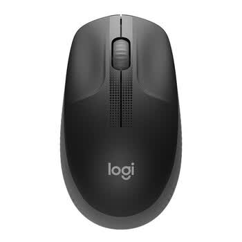 罗技 （Logitech）无线鼠标 大手鼠标 即插即用 左右手通用 无线自由连接 M190 石墨黑