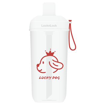 乐扣乐扣（LOCK&LOCK）夏天塑料水杯奶茶杯Tritan带吸管户外便携提手男女杯子700mL红色