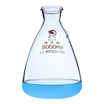 蜀牛 玻璃上嘴过滤瓶 抽滤瓶化验室用品 实验室抽滤上下咀 布氏漏斗吸滤瓶 上嘴抽滤瓶5000ml 