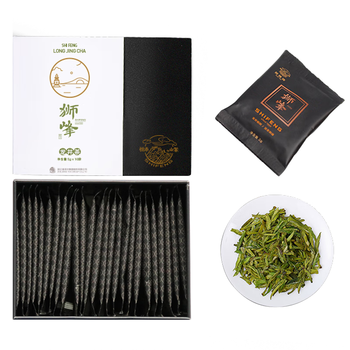 狮峰牌2025年新茶绿茶明前龙井茶叶春茶特级50g小包袋泡装送礼自己喝