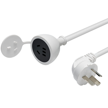 德力西(DELIXI) 电源插座延长线/电线插座/延长线插座电动车充电延长线/插排/排插 10A 全长0.6米无开关