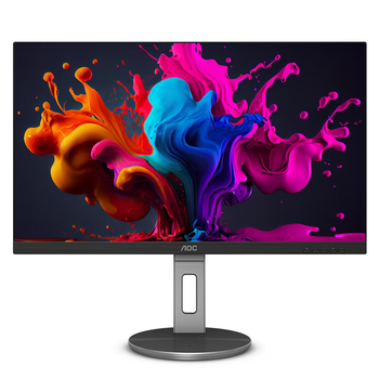 AOC 27英寸 2K高清 IPS广色域 100Hz HDRMode TUV低蓝光 双向旋转升降 节能办公电脑显示器 Q27N3S2