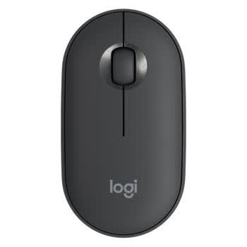 罗技（Logitech）Pebble 鹅卵石轻薄型鼠标 无线蓝牙鼠标 办公轻音鼠标 便携鼠标 对称鼠标 黑色