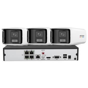 HIKVISION海康威视监控摄像头套装600万超高清臻全彩夜视监控器全套设备广角手机远程POE可对话3路2T硬盘