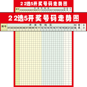 开奖结果记录贴纸全套定制墙贴福彩彩票双色球22选5奖号码走势图2pp