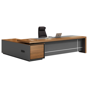 圣黎单人老板办公桌简约现代经理主管桌办公家具班台2.0*0.8米单桌