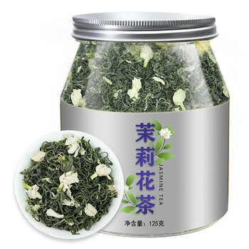 八窨飘雪茉莉花茶茶叶 新茶茉莉绿茶可冷泡四川花毛峰浓香自己喝125克