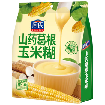 周氏山药葛根玉米糊600g 高钙0脂肪玉米糊即食营养早餐代餐粥