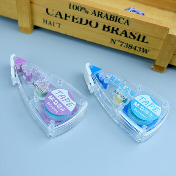 晨光（M&G）8M*6mm强力修正带式点状胶胶带双面学生手账用点点胶绿色带芯单卡装AJD73201