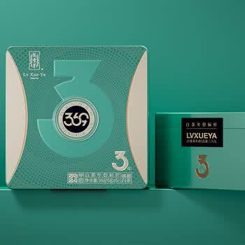 绿雪芽 2024年甲辰369年份系列 三年陈韵白茶茶叶36g单罐