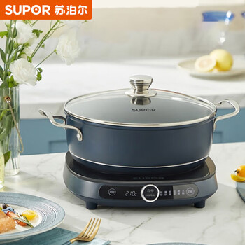 苏泊尔（SUPOR）电磁炉 2100W大功率智控火力 炖煮焖涮多功能不沾火锅电热锅 C21-ICD32