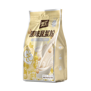 龙王豆浆粉原味750克学生营养早餐冲饮高蛋白25g*30条独立包装代餐