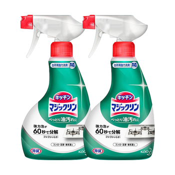 花王（KAO）油烟机清洗剂400ml*2厨房重油去污清洁泡沫（薄荷清香）日本进口