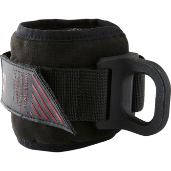 迪卡侬龙门架脚踝扣训练器黑红配色均码-4009814