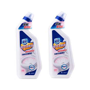 家安（HomeAegis） 旋白洁厕液500g*2瓶 清香型马桶除臭去污异味厕所清洁剂除垢