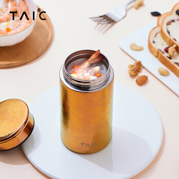 TAIC太可纯钛保温杯钛杯户外水杯焖茶杯口袋杯男女便携260ml 枫叶红