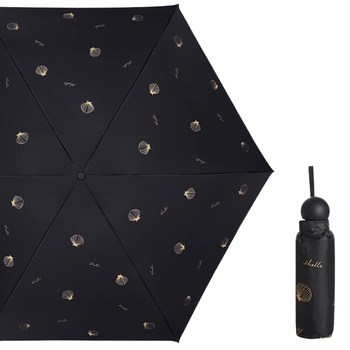 天堂晴雨伞口袋便携 51116海之贝-黑色