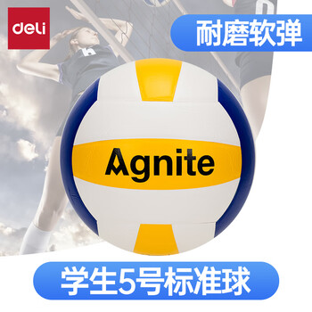 安格耐特（Agnite）得力学生中考训练排球青少年 5号PVC教学考试校园排球