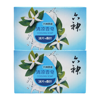 六神 香皂108g*2 块 清凉香皂(冰片+桑叶)【优惠】