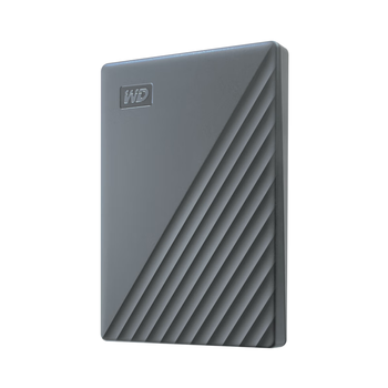 西部数据（WD）移动硬盘2TB 兼容type-c My Passport随行版2.5英寸 灰 机械硬盘 笔记本电脑外接 加密 家庭存储
