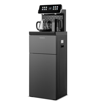 长虹茶吧机家用饮水机高端语音智能下置水桶全自动一体控温立式柜式烧水壶客厅泡茶机CH-T101星辰黑